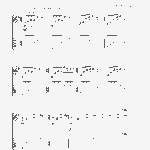 A Sample of the manuscript for “Reluctant Farewell to a Dear Heart” audio with tabs and notation...
